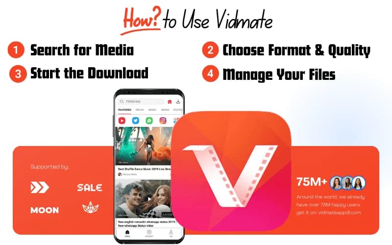 Vidmate App Interface Showcase