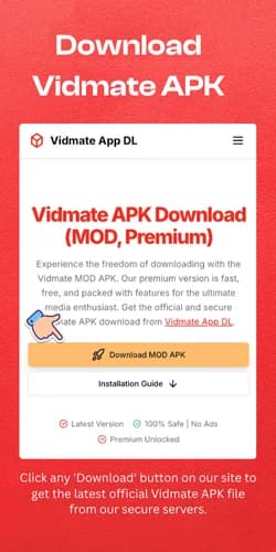 Vidmate app screenshot 1