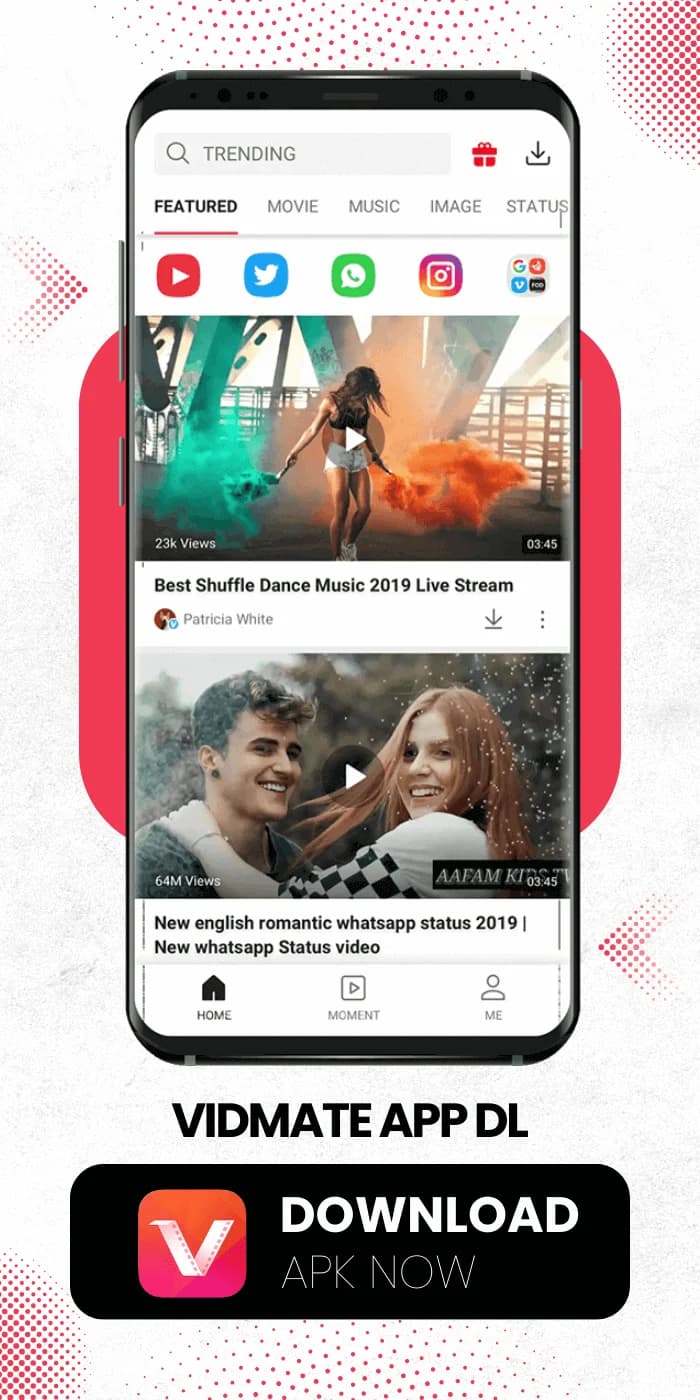 Vidmate App on Phone